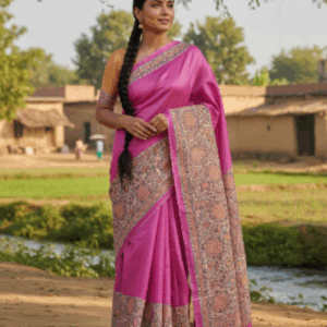 Tussar Madhubani Silk