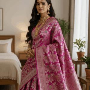 Mushroo Katan Silk Saree