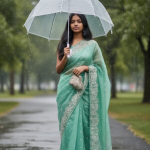 Organza saree