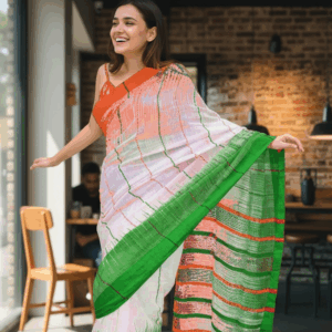 Republic day linen saree