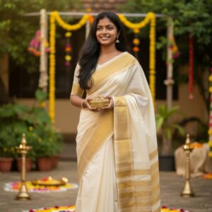 Mul cotton saree